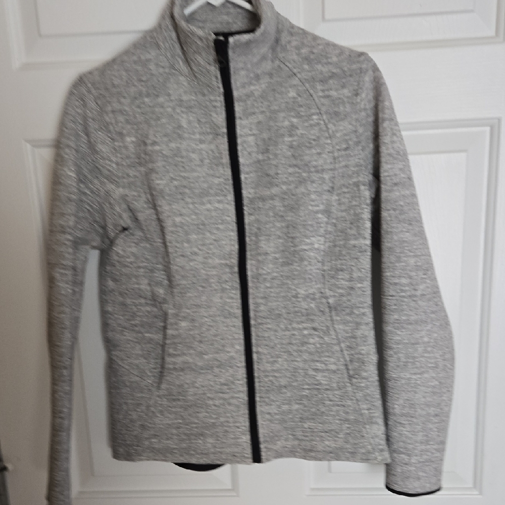 lululemon Athletica Heather Gray Utility Jacket. Size 10.